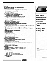 DataSheet ATmega169 pdf